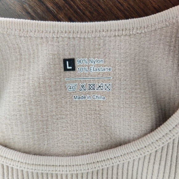 Long Ribbed Sports Bra - Picture 3 of 3